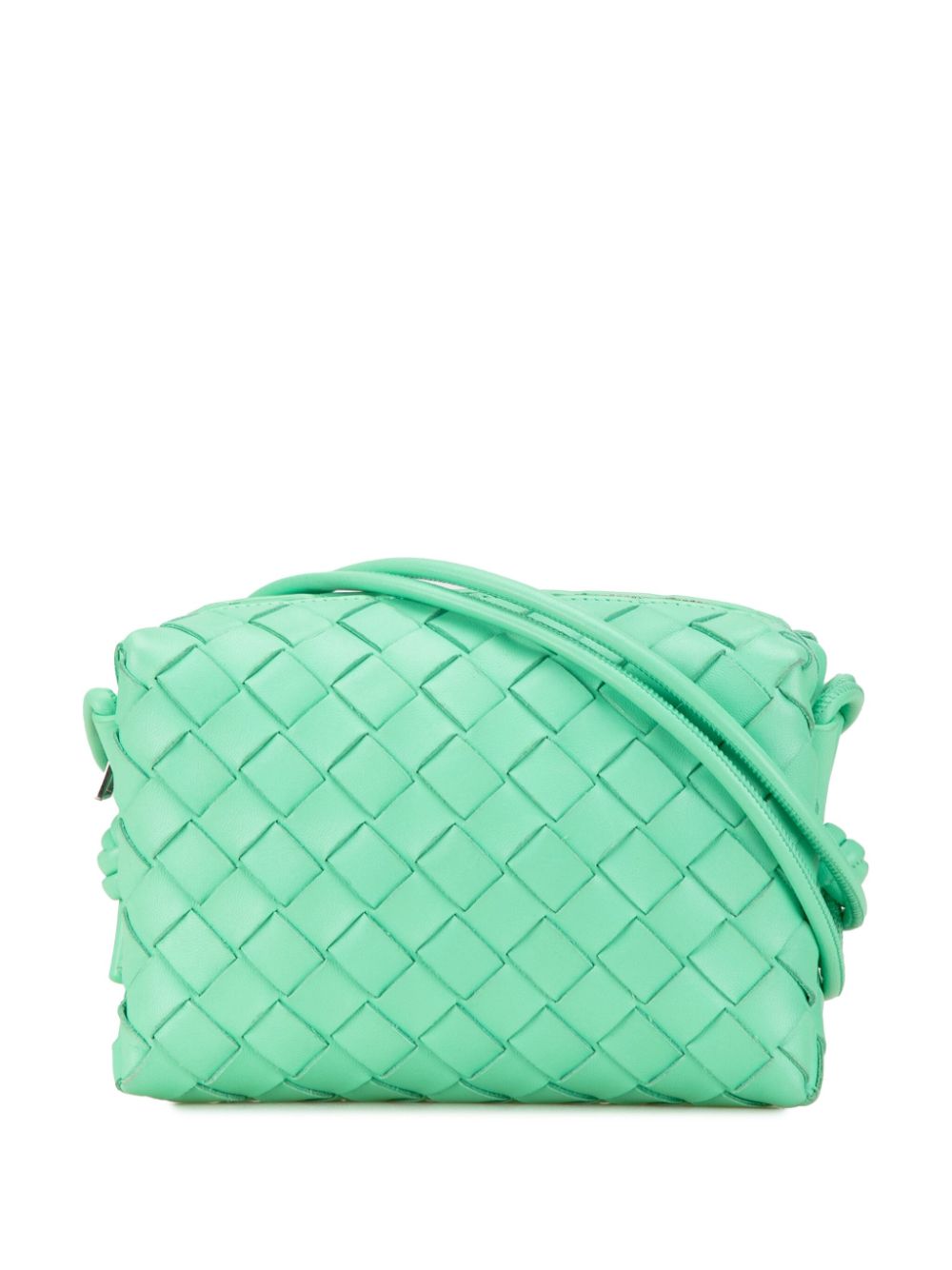 Bottega Veneta Pre-Owned 2012-present Mini Nappa Intrecciato Loop Camera crossbody bag - Green von Bottega Veneta Pre-Owned