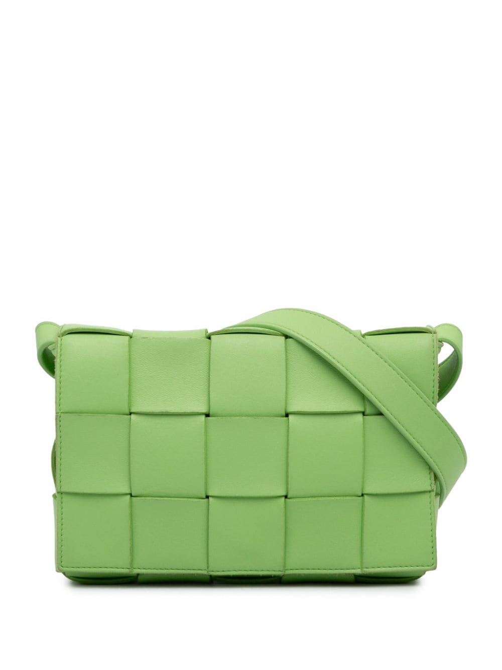 Bottega Veneta Pre-Owned 2019-2023 Pre-Owned Bottega Veneta Intrecciato Cassette crossbody bag - Green von Bottega Veneta Pre-Owned