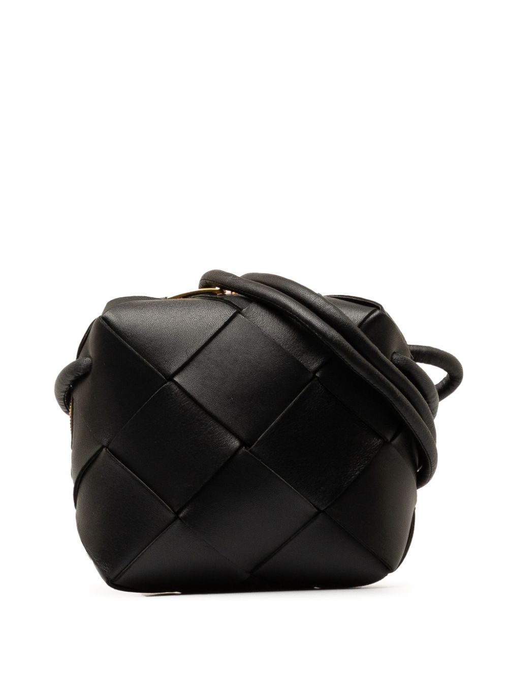 Bottega Veneta Pre-Owned 2019-2024 Mini Maxi Intrecciato Cassette Camera crossbody bag - Black von Bottega Veneta Pre-Owned