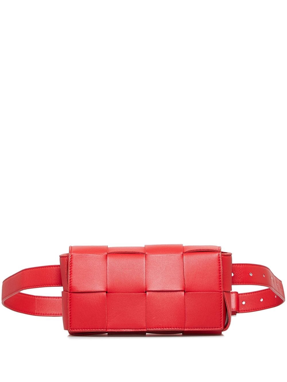 Bottega Veneta Pre-Owned Cassette Intrecciato belt bag - Red von Bottega Veneta Pre-Owned