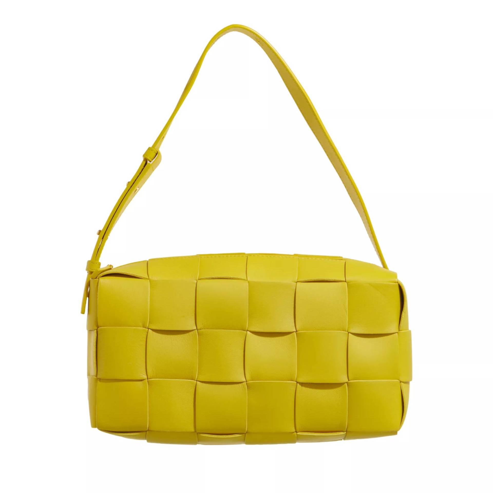 Bottega Veneta Handtasche - Brick Cassette Satchel Bag - Gr. unisize - in Gelb - für Damen von Bottega Veneta