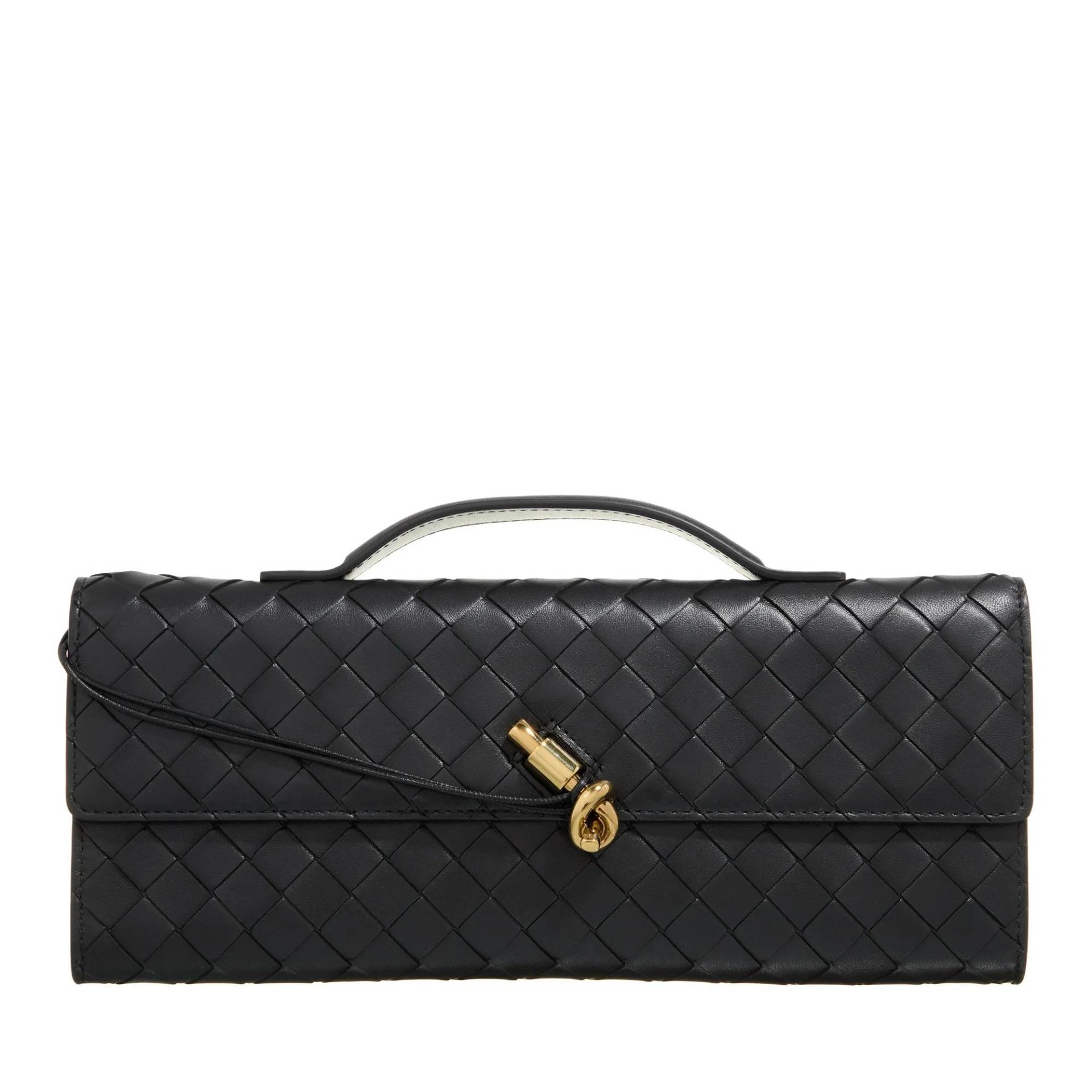 Bottega Veneta Handtasche - Long Clutch Andiamo With Handle - Gr. unisize - in Schwarz - für Damen von Bottega Veneta