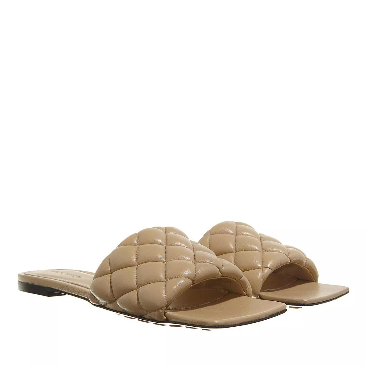 Bottega Veneta Sandalen - Flat Lido Sandals Leather - Gr. 41 (EU) - in Beige - für Damen von Bottega Veneta