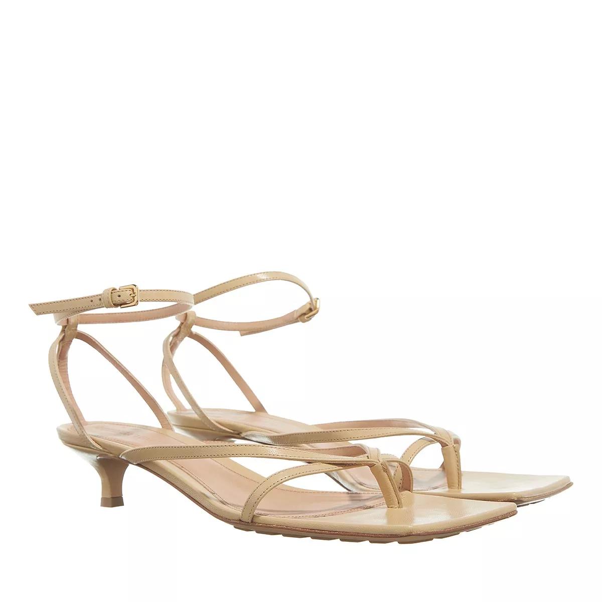 Bottega Veneta Sandalen - Leather Strech Sandals - Gr. 41 (EU) - in Beige - für Damen von Bottega Veneta