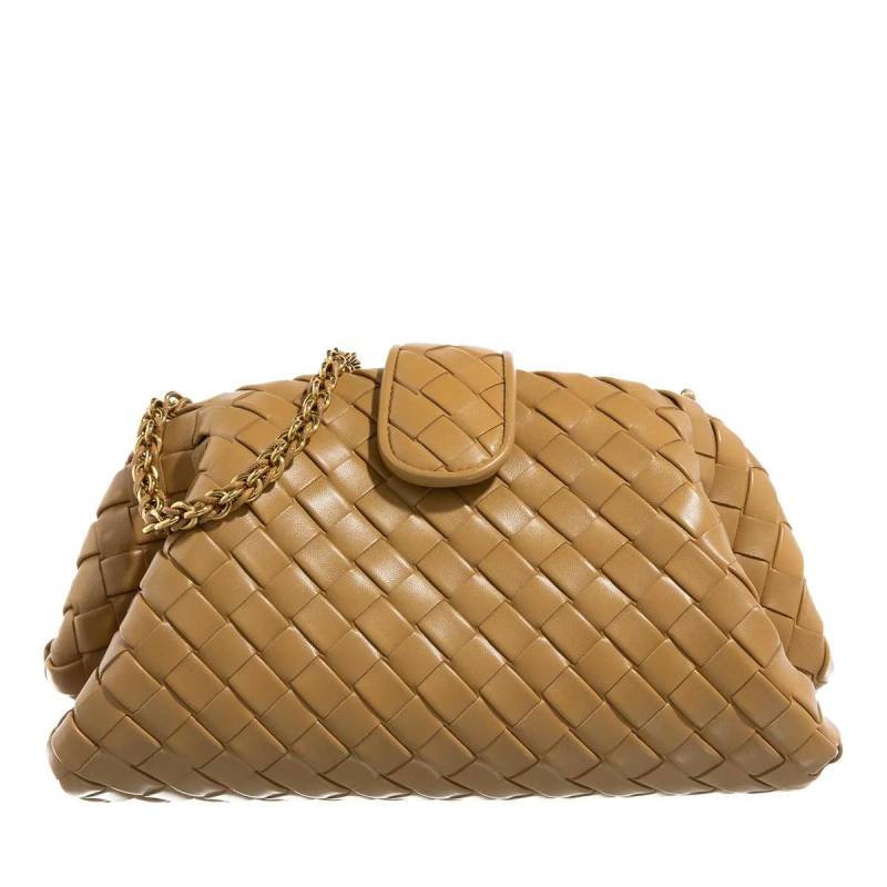 Bottega Veneta Schultertasche - Intrecciato Mignon Nappa 19 - Gr. unisize - in Beige - für Damen von Bottega Veneta