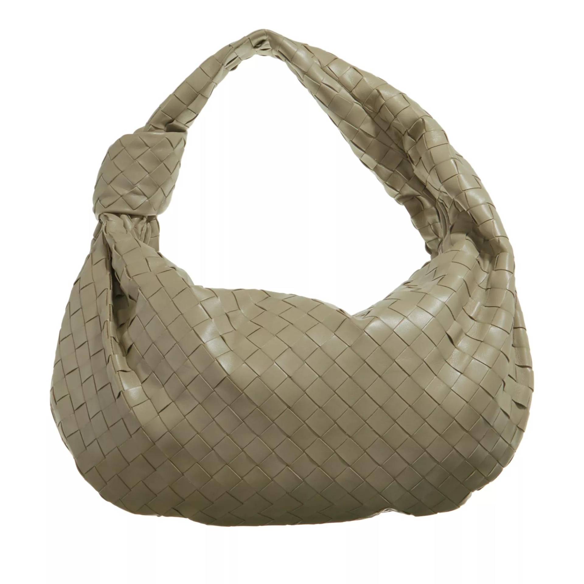 Bottega Veneta Schultertasche - Jodie Intrecciato Knot Shoulder Bag Leather - Gr. unisize - in Grün - für Damen von Bottega Veneta