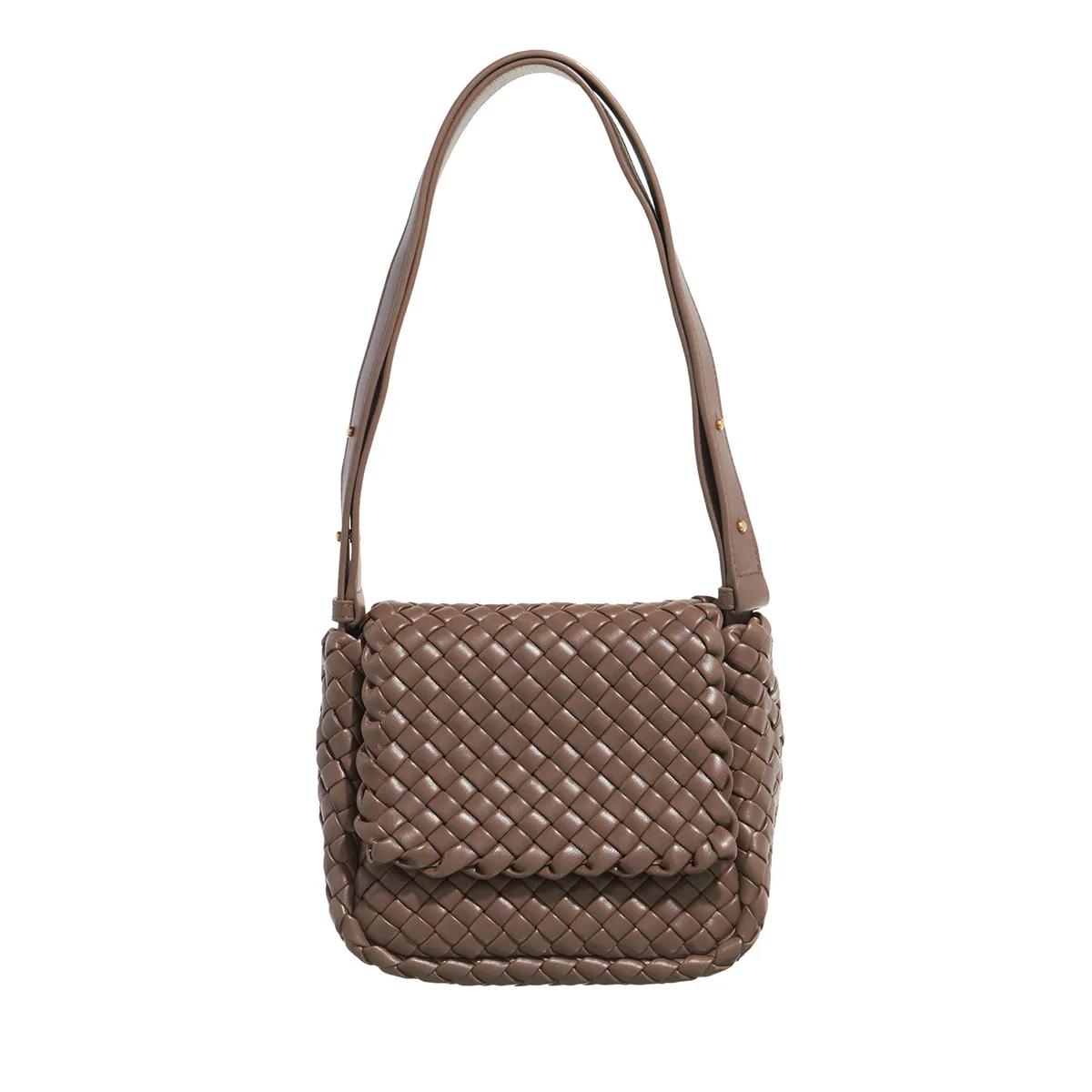 Bottega Veneta Schultertasche - Mini Cobble Shoulder Bag - Gr. unisize - in Taupe - für Damen von Bottega Veneta