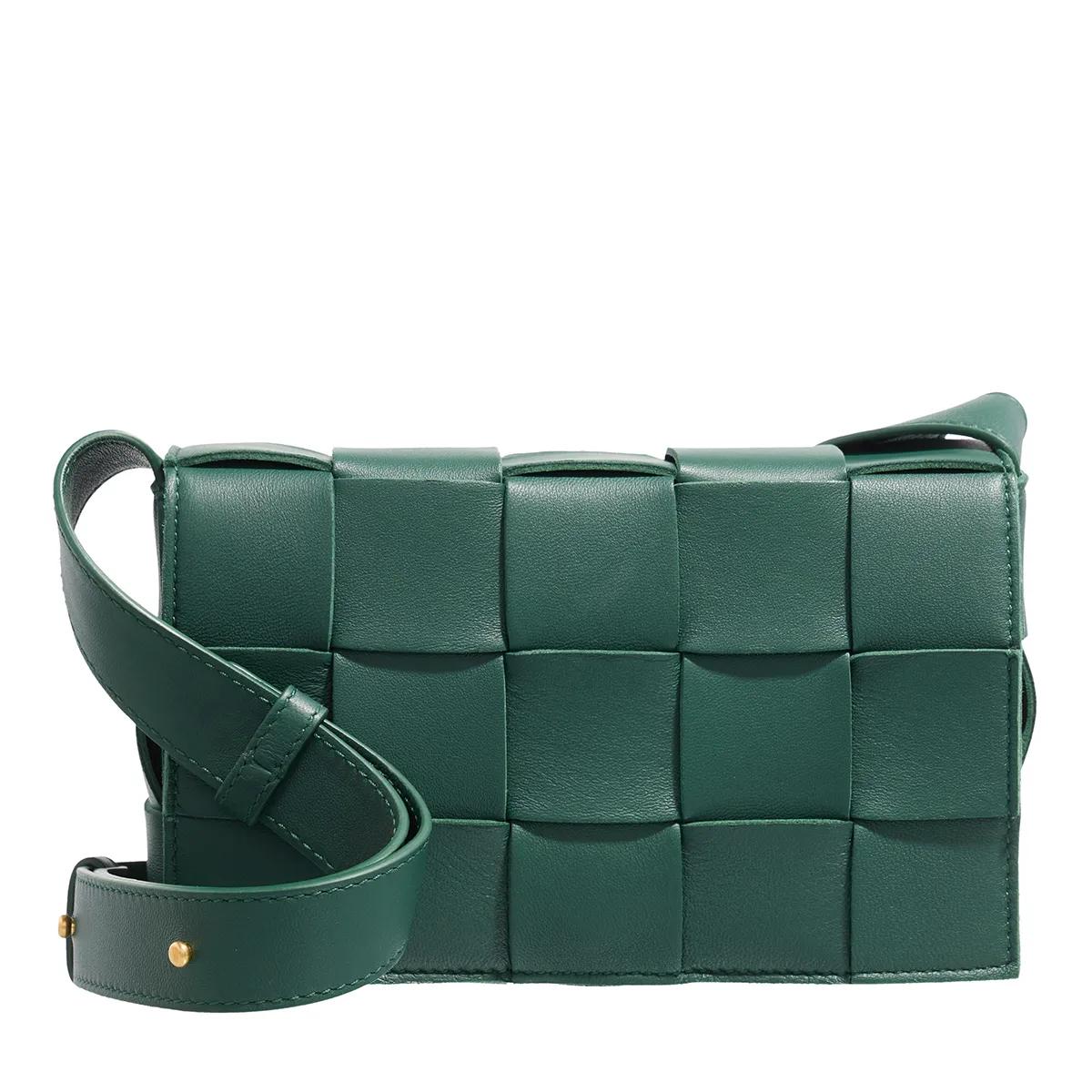 Bottega Veneta Schultertasche - Small Cassette - Gr. unisize - in Grün - für Damen von Bottega Veneta