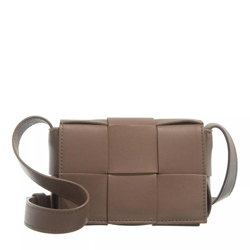 Bottega Veneta Schultertasche - Small Cassette - Gr. unisize - in Taupe - für Damen von Bottega Veneta