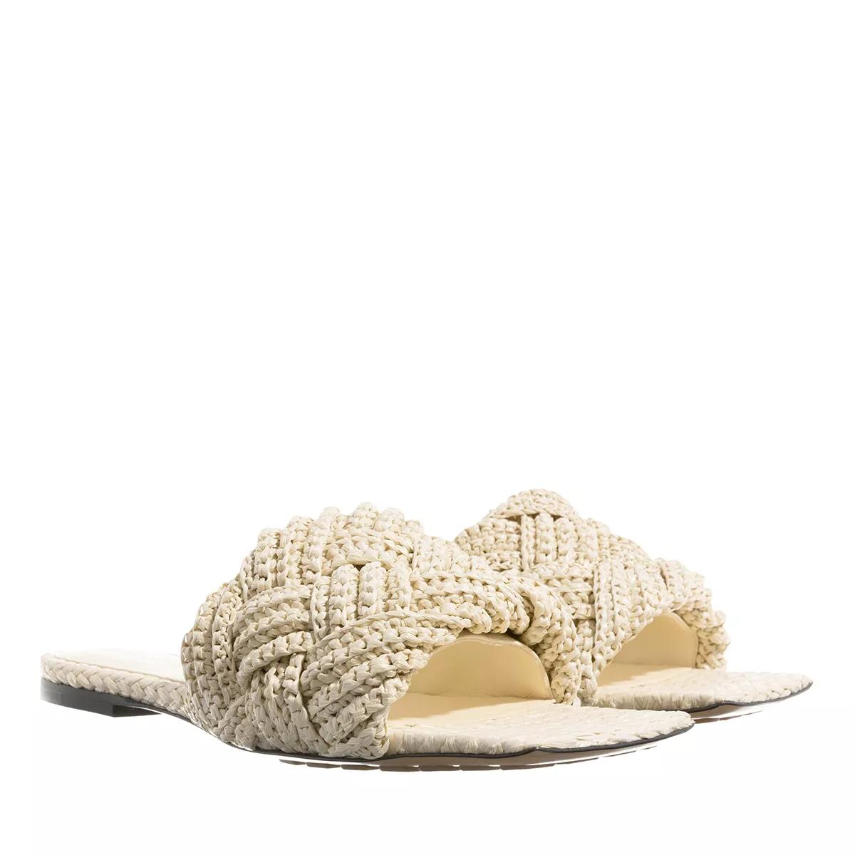 Bottega Veneta Slipper & Pantoletten - Lido Flat Sandals - Gr. 37 (EU) - in Creme - für Damen von Bottega Veneta