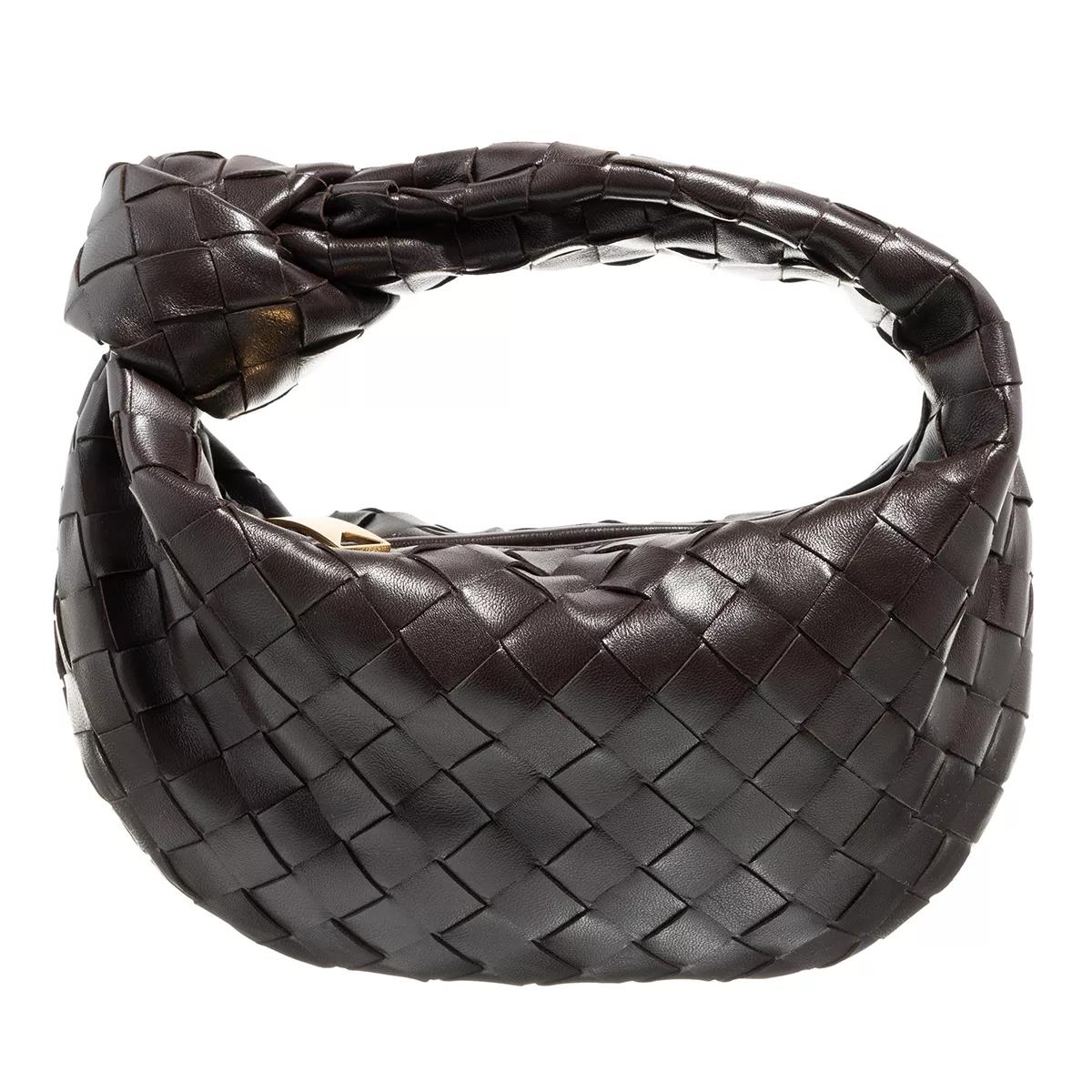 Bottega Veneta Umhängetasche - Mini Jodie Intrecciato Nappa - Gr. unisize - in Braun - für Damen von Bottega Veneta