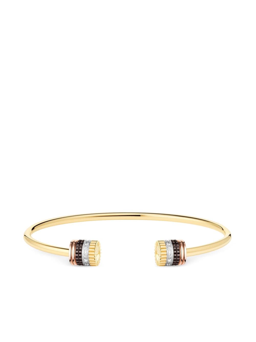 Boucheron 18kt recycled yellow gold Quatre Classique cuff bracelet von Boucheron