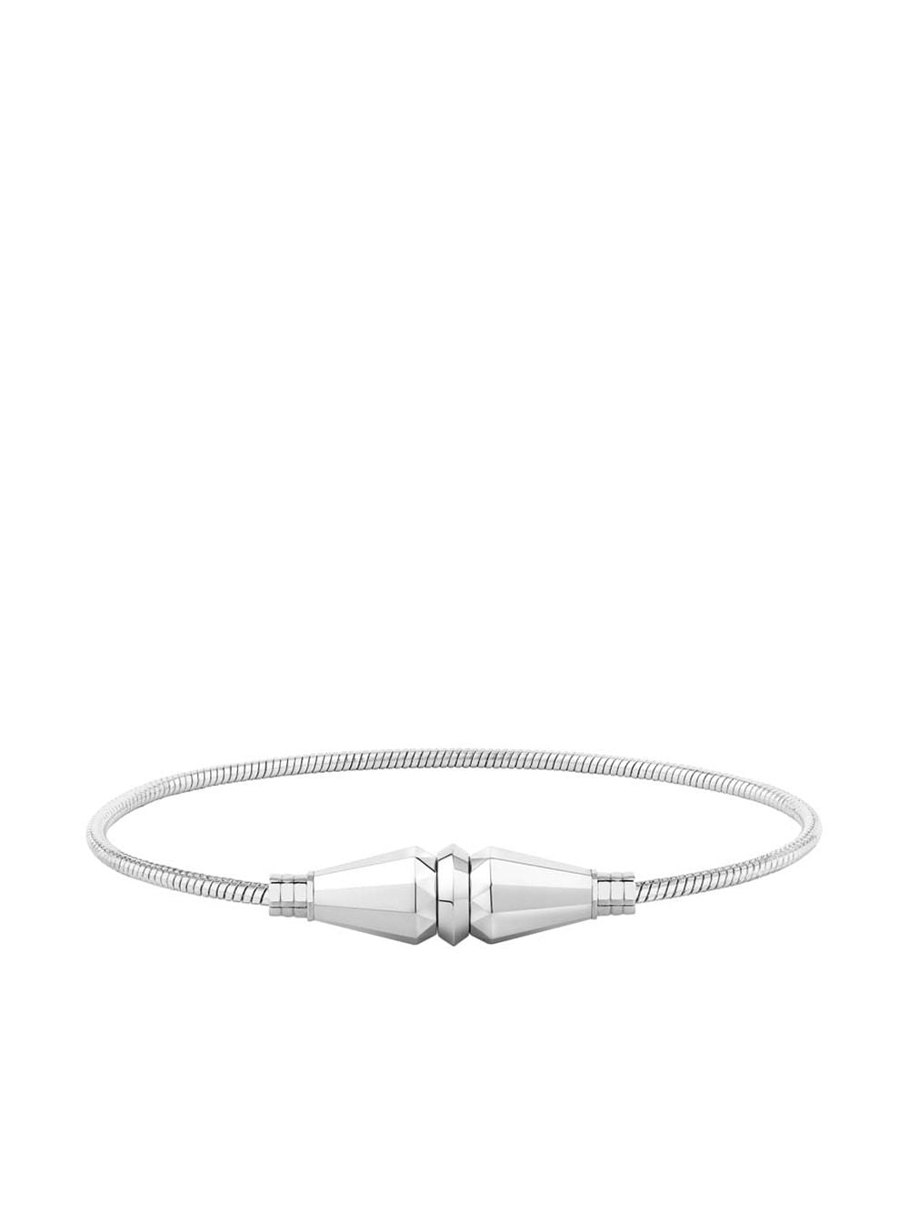 Boucheron 18kt white gold Jack De Boucheron single wrap bracelet - Silver von Boucheron