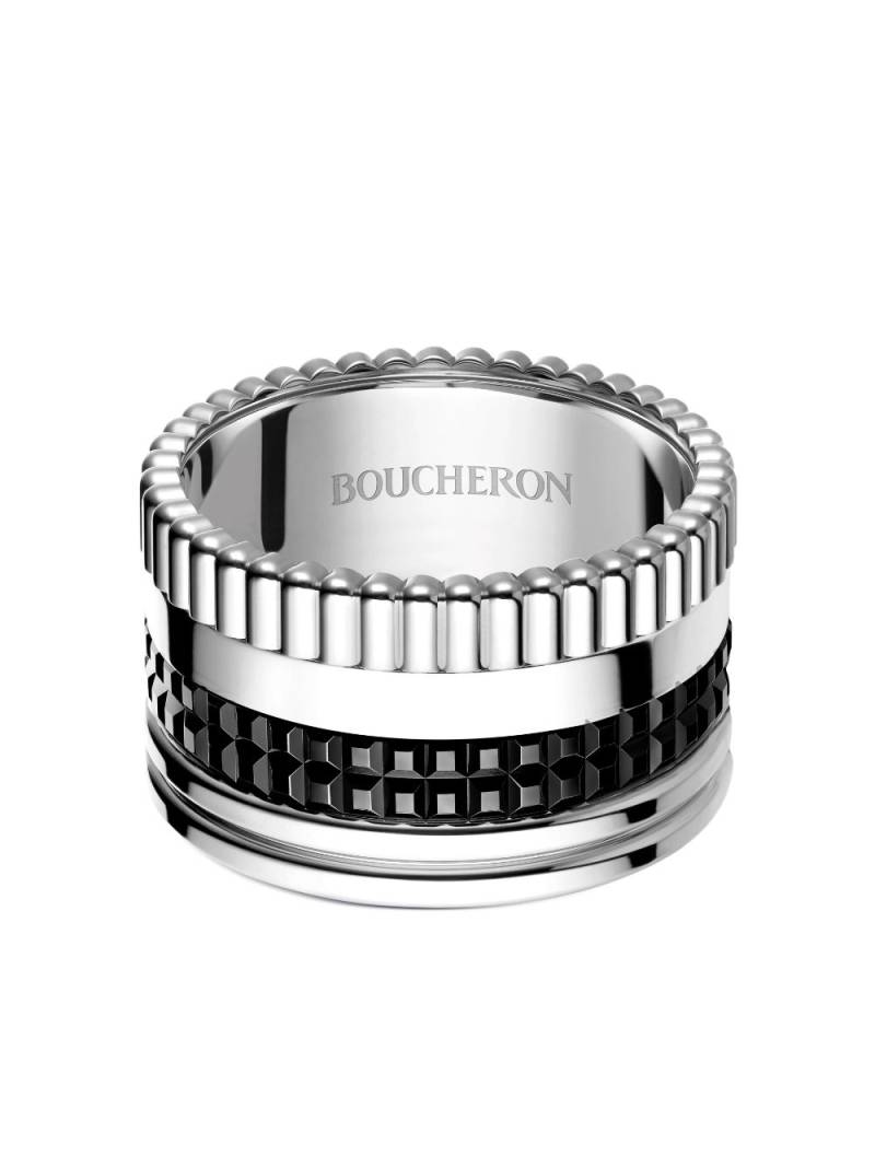 Boucheron 18kt white gold Quatre Black large ring - Silver von Boucheron