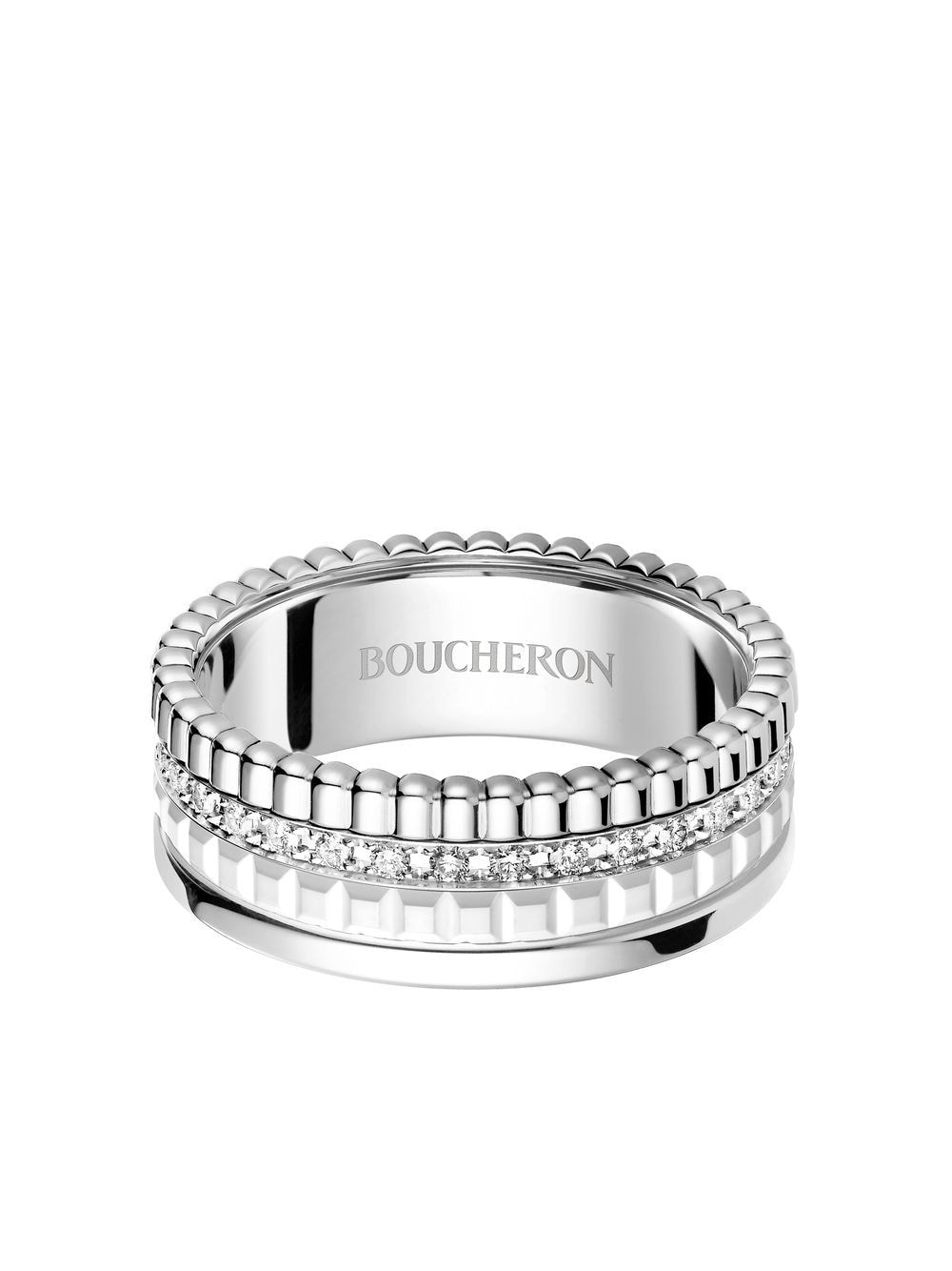 Boucheron 18kt white gold Quatre Double White Edition diamond ring - Silver von Boucheron