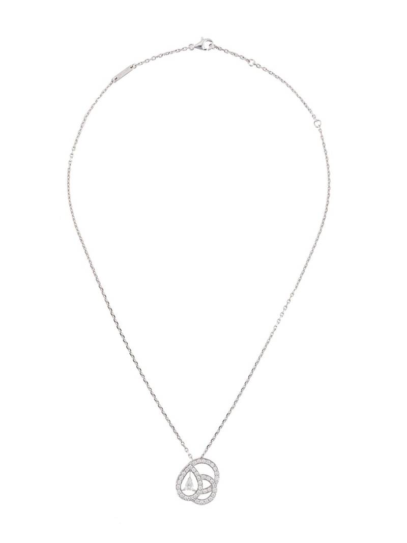 Boucheron 18kt white gold diamond pendant necklace - Silver von Boucheron