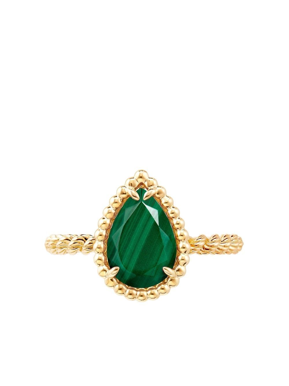 Boucheron 18kt yellow gold Serpent Bohème malachite S motif ring von Boucheron