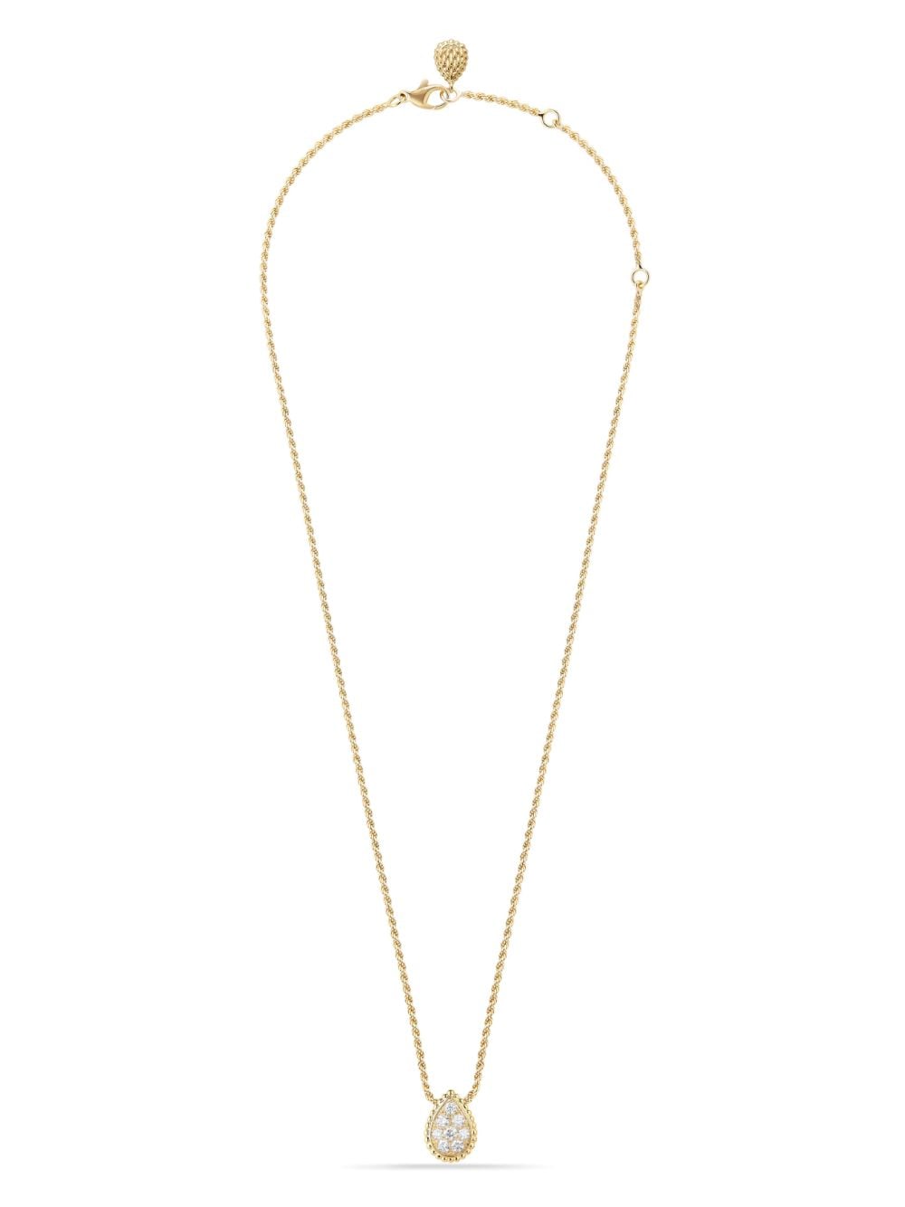 Boucheron 18kt yellow gold Serpent Bohème small diamond pendant necklace von Boucheron