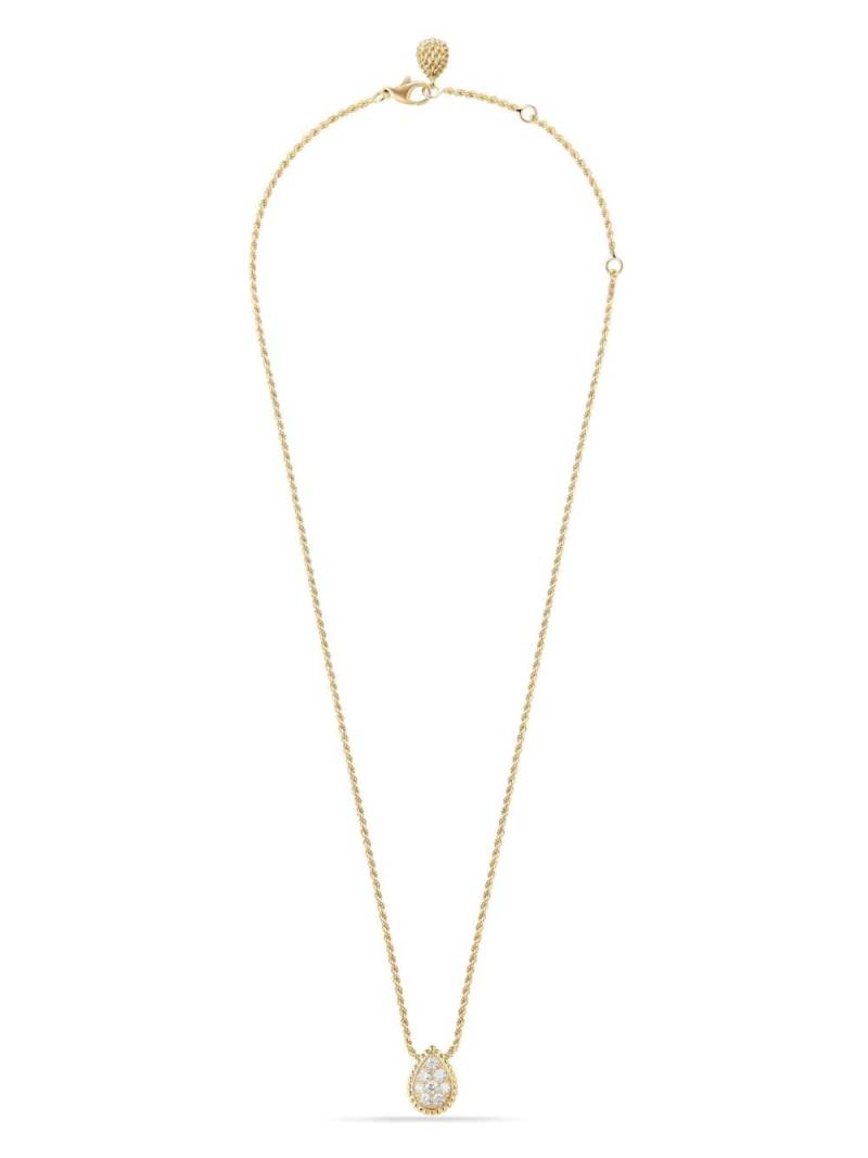 Boucheron 18kt yellow gold Serpent Bohème small diamond pendant necklace von Boucheron