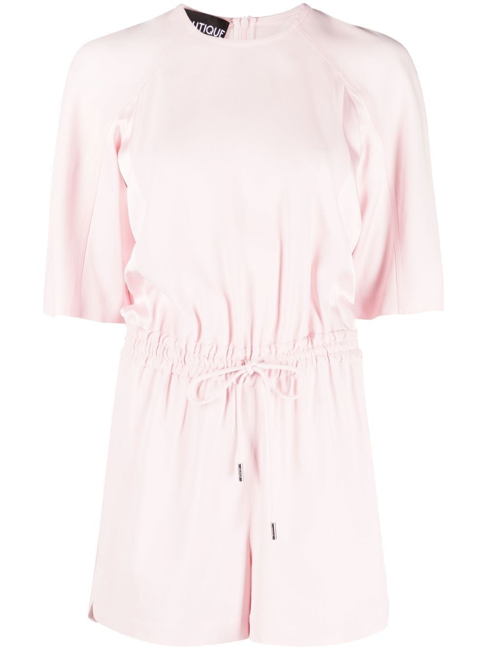 Boutique Moschino short-sleeve drawstring-waist playsuit - Pink von Boutique Moschino