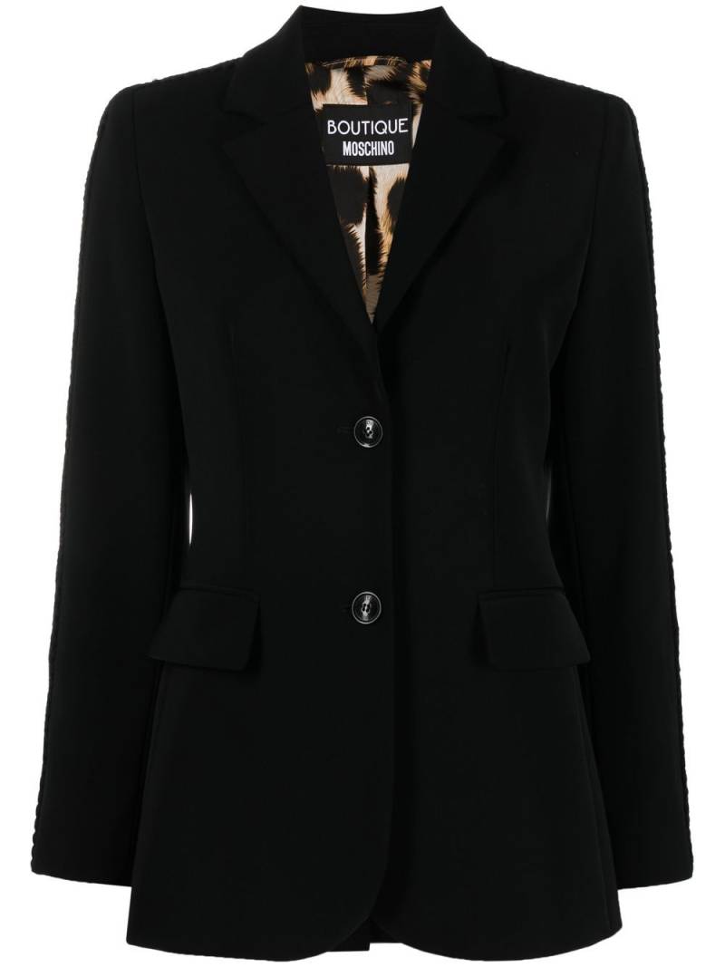 Boutique Moschino single-breasted blazer - Black von Boutique Moschino