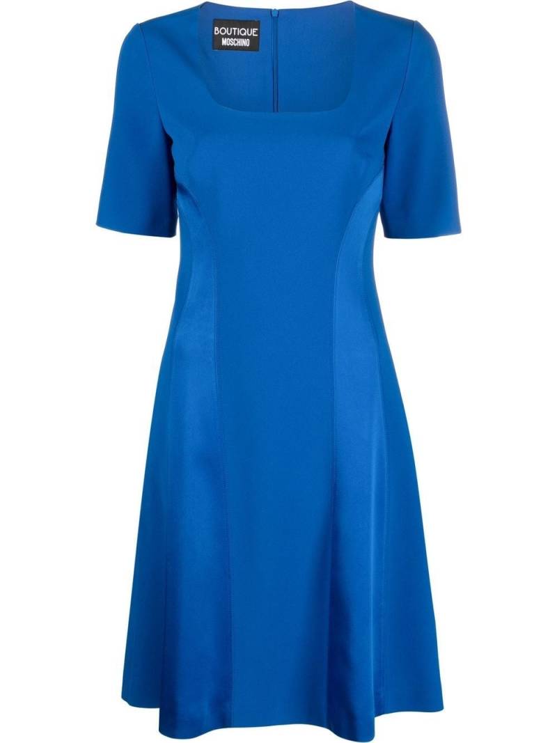 Boutique Moschino square-neck dress - Blue von Boutique Moschino