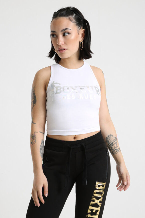 Boxeur des Rues Crop Tanktop | White | Damen  | M von Boxeur des Rues