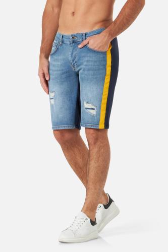 Boxeur des Rues Jeanshorts Mixed Fabric Shorts - blau (Grösse: M) von Boxeur des Rues