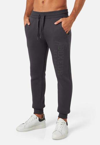 Boxeur des Rues Jogginghosen Slim Fit Sweatpant With Logo - grau (Grösse: L) von Boxeur des Rues