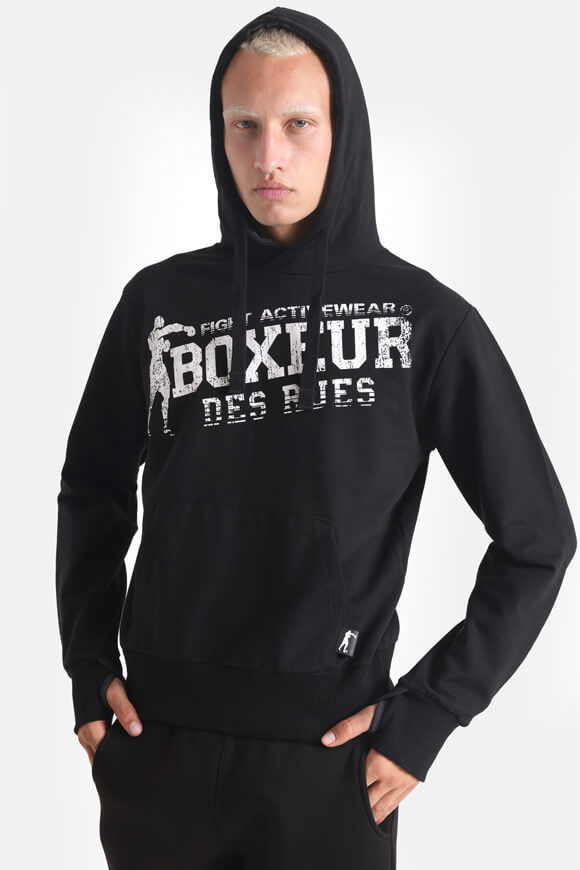 Boxeur des Rues Kapuzensweatshirt | Black | Herren  | L von Boxeur des Rues