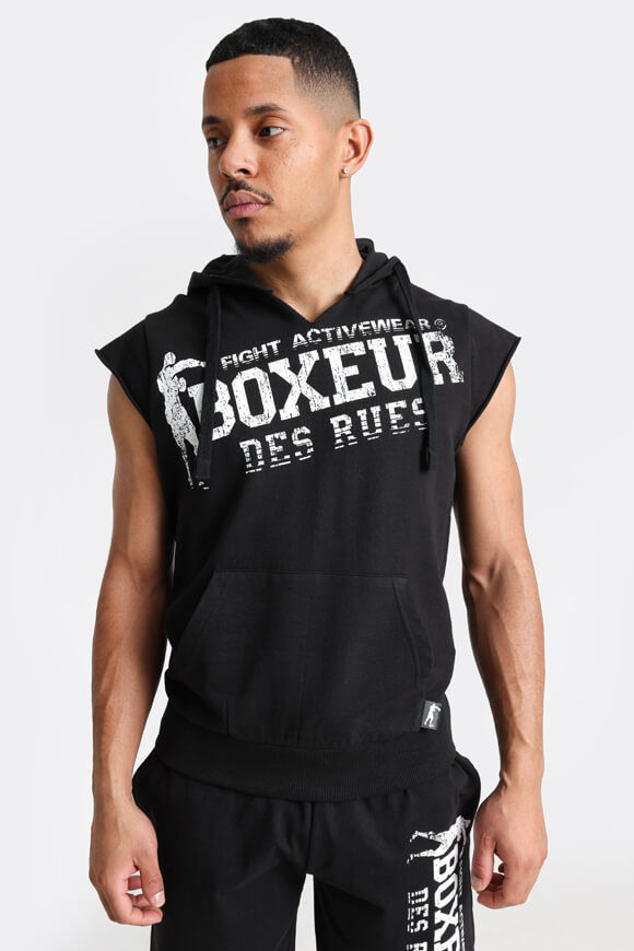 Boxeur des Rues Sweat T-Shirt mit Kapuze | Black | Herren  | M von Boxeur des Rues