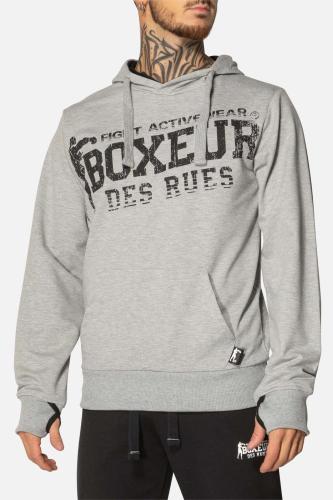 Boxeur des Rues Sweatshirt Full-Zip Hooded Sweatshirt Big Logo - schwarz (Grösse: XL) von Boxeur des Rues