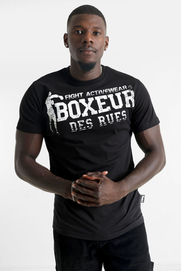 Boxeur des Rues T-Shirt | Black + White | Herren  | S von Boxeur des Rues