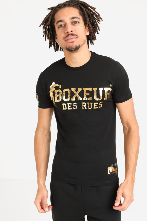 Boxeur des Rues T-Shirt | Black + Gold | Herren  | M von Boxeur des Rues