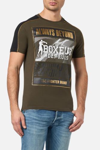 Boxeur des Rues T-Shirts Regular T-Shirt with Print - grün (Grösse: L) von Boxeur des Rues