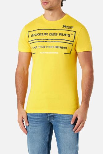 Boxeur des Rues T-Shirts Roundneck T-Shirt - gelb (Grösse: S) von Boxeur des Rues