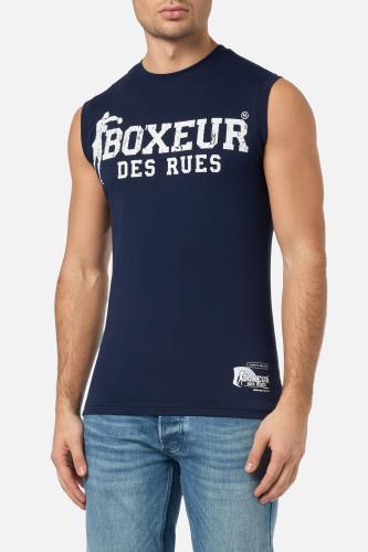 Boxeur des Rues Tops Basic Printed Tank Top - dunkelblau (Grösse: XL) von Boxeur des Rues