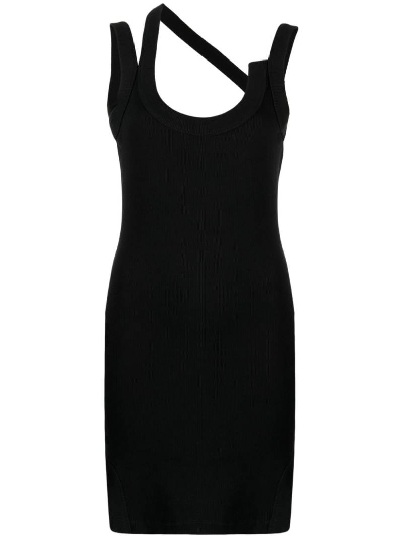 Boyarovskaya asymmetric jersey minidress - Black von Boyarovskaya