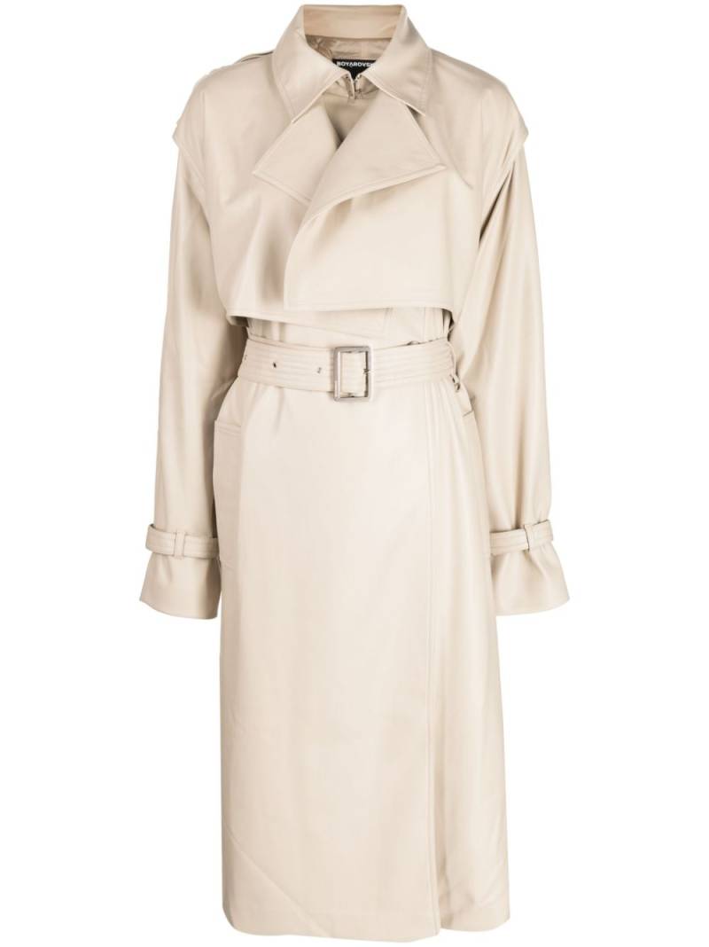 Boyarovskaya layered belted trench coat - Brown von Boyarovskaya