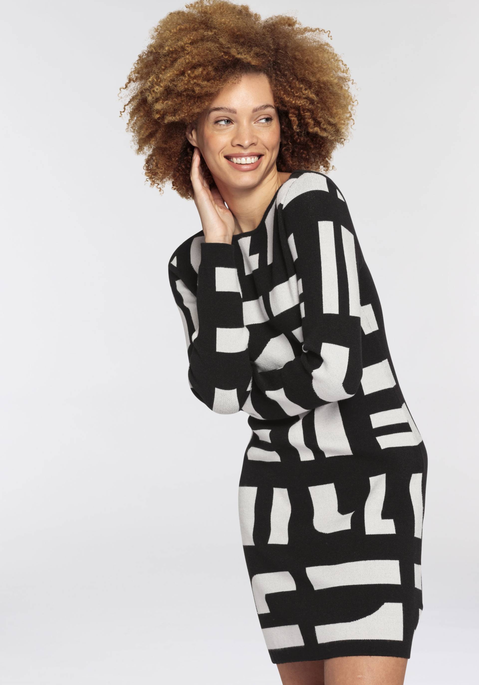 Boysen's Strickkleid, für Partys, kurzes Kleid, figurbetont, aus Strick, langärmlig Boysen's Strickkleid, für Partys, kurzes Kleid, figurbetont, aus Strick, langärmlig von Boysen's