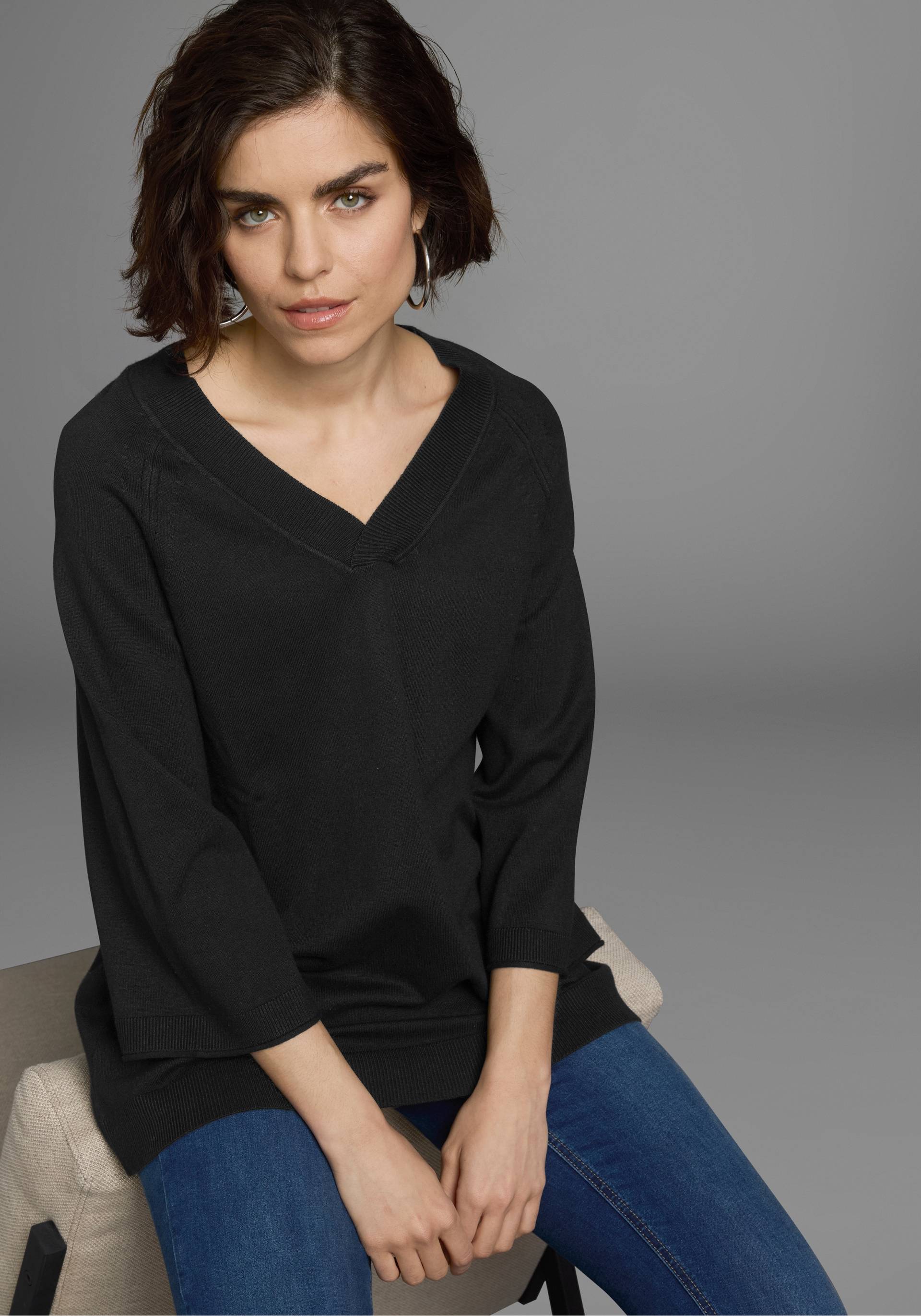 Boysen's V-Ausschnitt-Pullover, in leichter A-Form NEUE FARBE Boysen's V-Ausschnitt-Pullover, in leichter A-Form NEUE FARBE von Boysen's