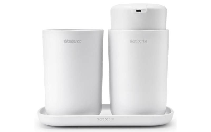 Brabantia Badaccessoire-Set »ReNew mit Zahnputzbecher und Schale Weiss« von Brabantia