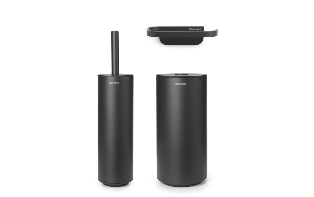 Brabantia WC-Garnitur »Mindset 3teilig Anthrazit«, Set, aus Kunststoff von Brabantia