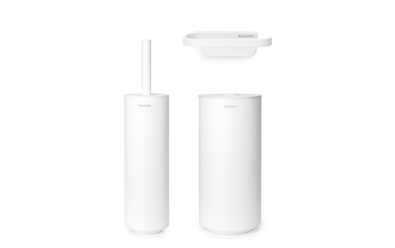 Brabantia WC-Garnitur »Mindset 3teilig Weiss«, Set, aus Kunststoff Brabantia WC-Garnitur »Mindset 3teilig Weiss«, Set, aus Kunststoff von Brabantia