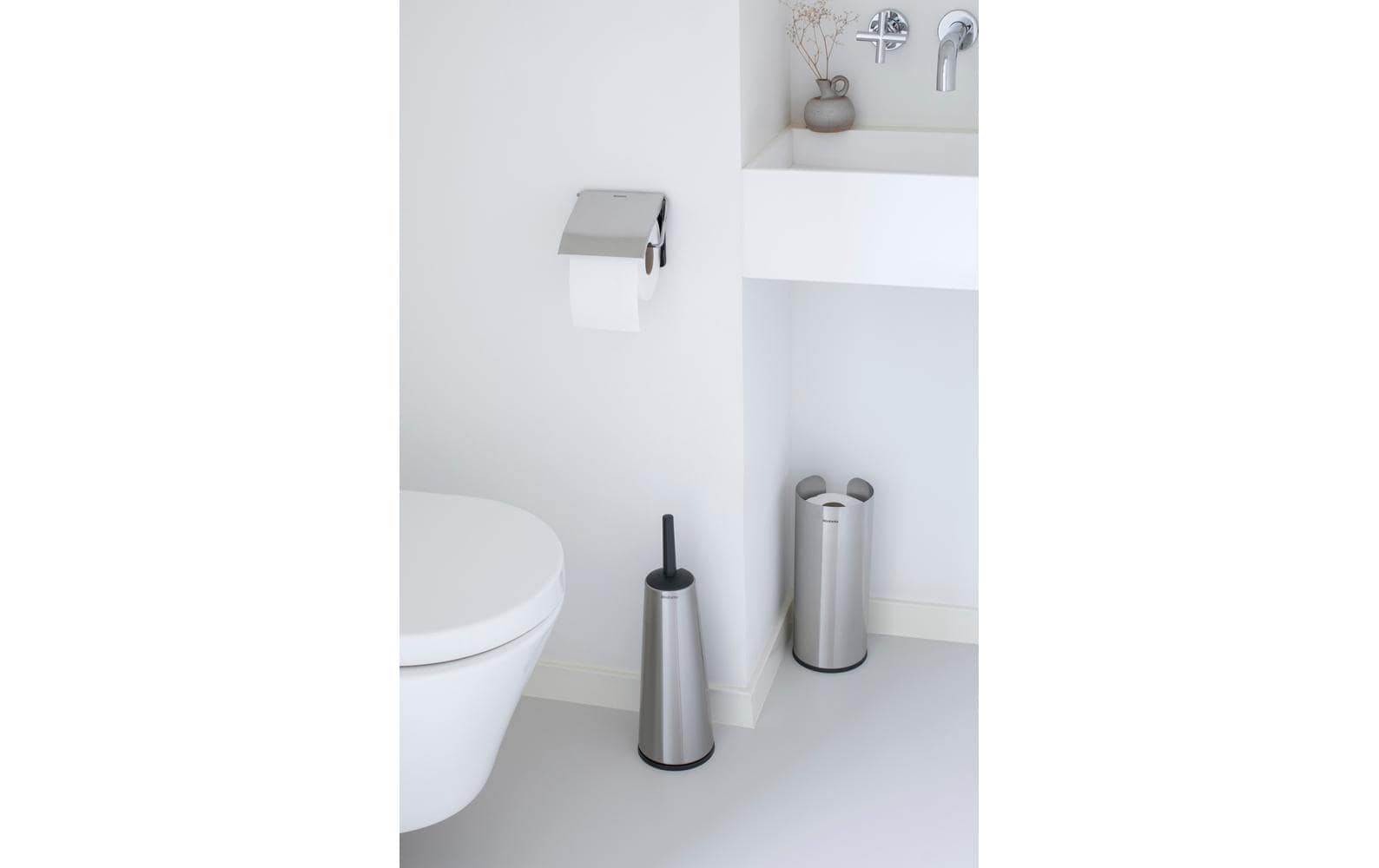 Brabantia WC-Garnitur »Set ReNew Silber matt«, aus Kunststoff von Brabantia