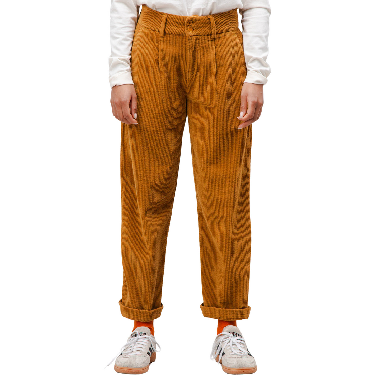 Brava Fabrics Damen Corduroy Pleated Hose Brava Fabrics Damen Corduroy Pleated Hose von Brava Fabrics