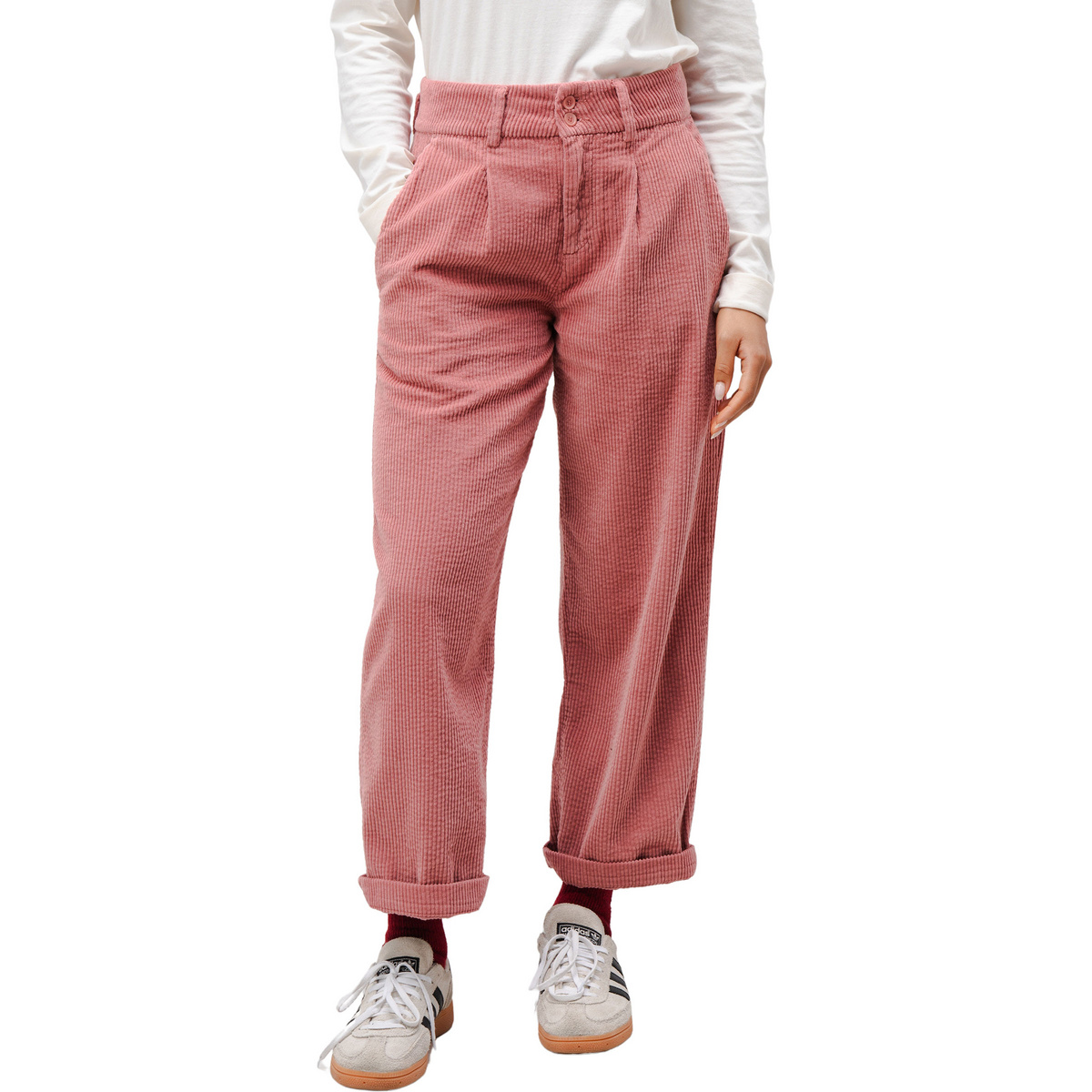 Brava Fabrics Damen Corduroy Pleated Hose Brava Fabrics Damen Corduroy Pleated Hose von Brava Fabrics
