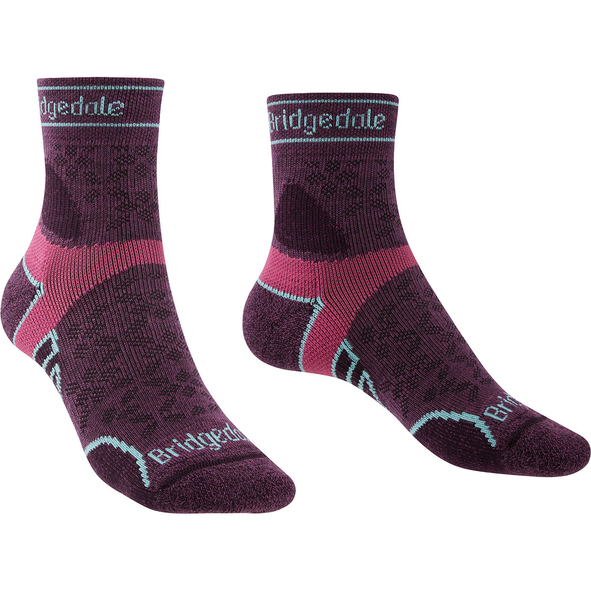 Bridgedale Damen Lightweight T2 Merino Sport 3/4 Crew Socken Bridgedale Damen Lightweight T2 Merino Sport 3/4 Crew Socken von Bridgedale