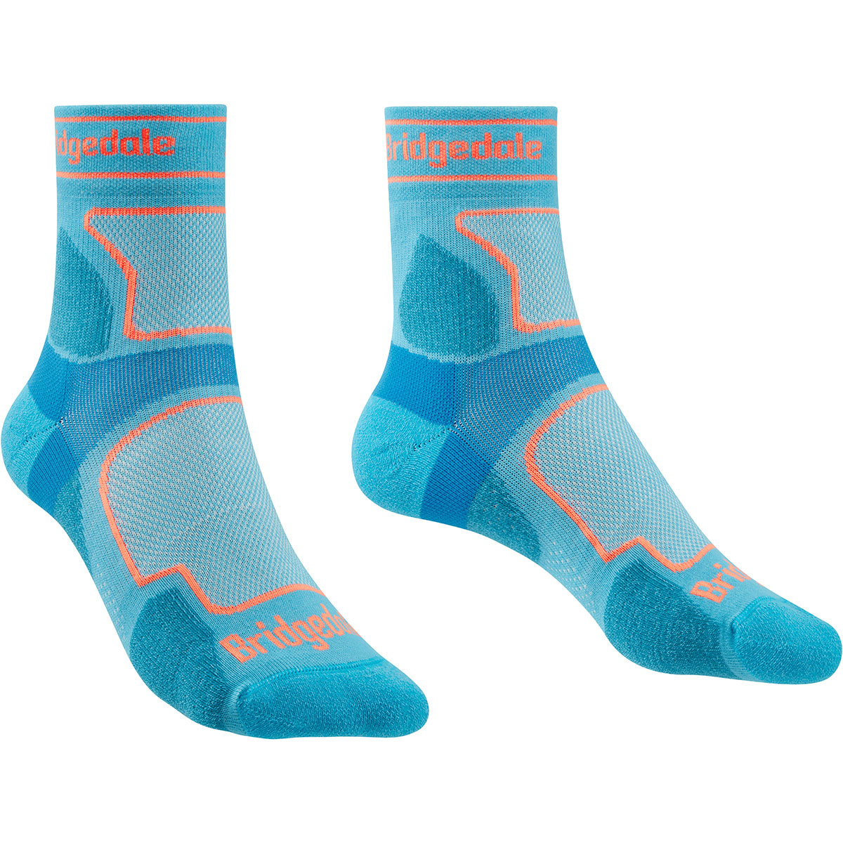 Bridgedale Damen Ultralight T2 Coolmax® Sport 3/4 Crew Socken von Bridgedale