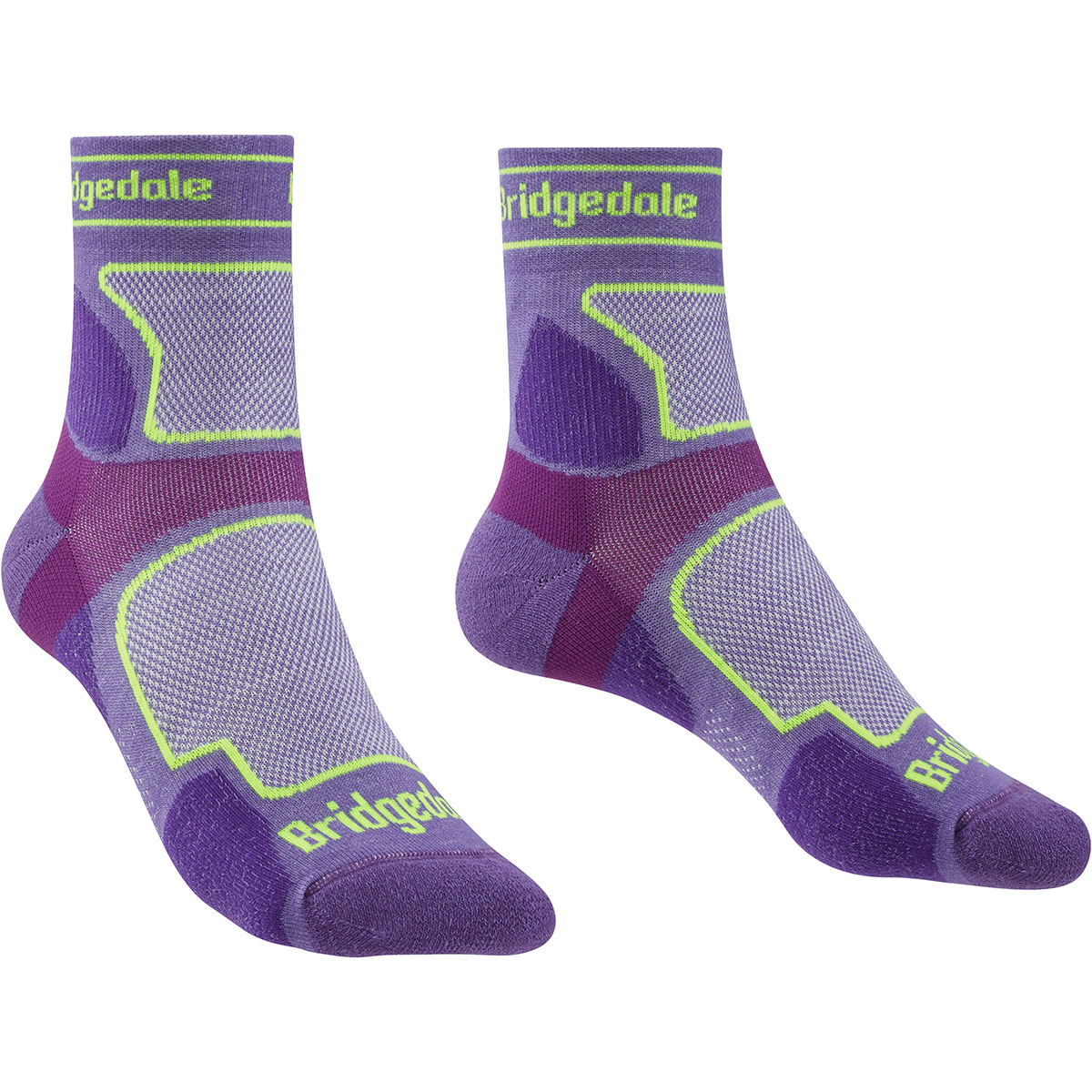 Bridgedale Damen Ultralight T2 Coolmax® Sport 3/4 Crew Socken von Bridgedale